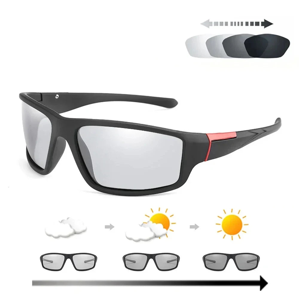 Polarized Sunglasses for Driving: Men's Fashion Square Frame Travel Eyewear