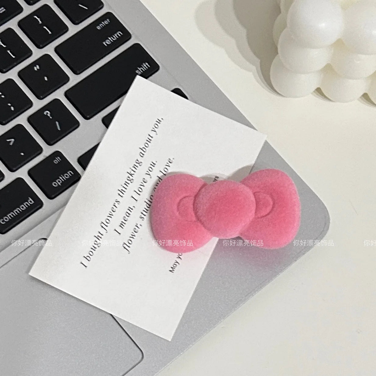 Kawaii Sanrio Bow Hairpin Hello Kittys Hair Accessories Cute Girl Heart Side Clip Bangs Temperament Jewelry Gift Sanrio Hairpin