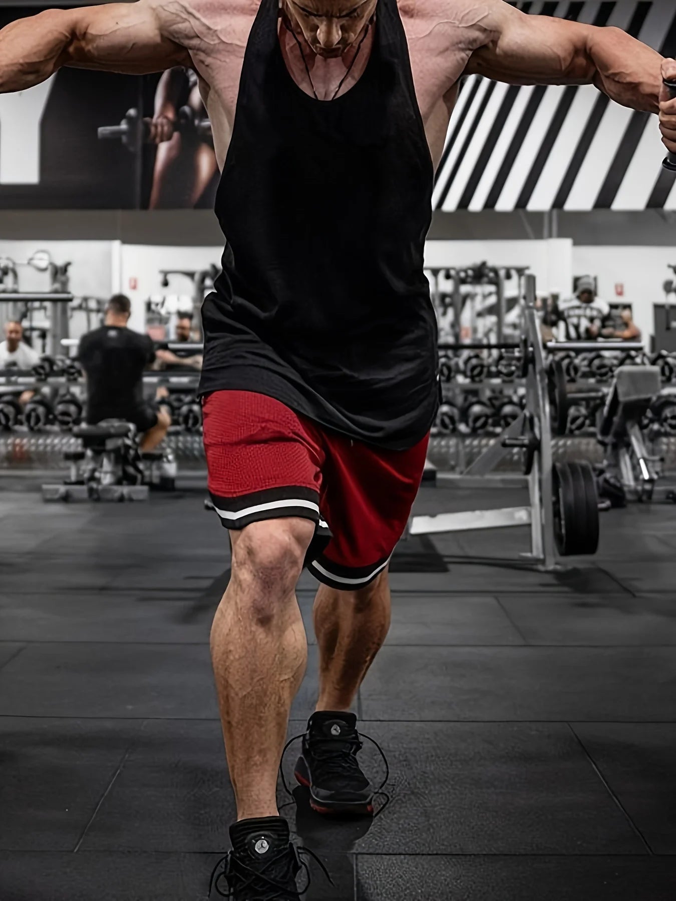 Men Shorts Breathable Mesh Knee Length Jogger Basketball Casual Workout Shorts for Men Short Pants