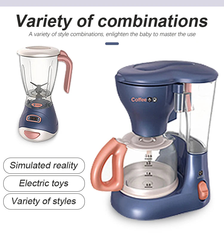 Kids Kitchen Toy Set Mini Simulation Household Appliances Toys for Children Pretend Play House Interactive Toys for Girls Boys