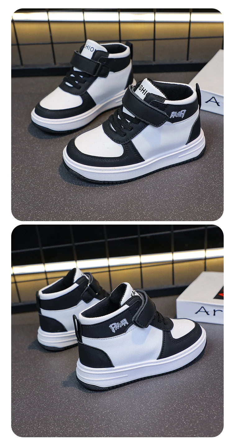 Children's Sports Shoes Spring Autumn New Boys Girls Sneakers Classics High Top Soft Breatheable Fashion Kids Basketball Shoes