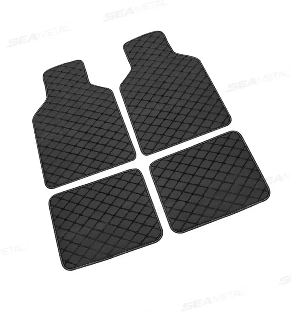 SEAMETAL 4Pcs Car Floor Mat Full Set Universal Non-Slip Auto Carpet Waterproof All-Weather Car Mat Anti Scratch Cargo Liner