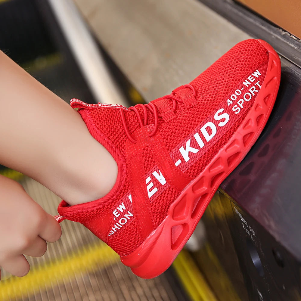Kids Sports Shoes Boys Children Athletic Sneakers Mesh Lightweight Running Basketball Tennis School Outdoor Casual Shoes ﻿