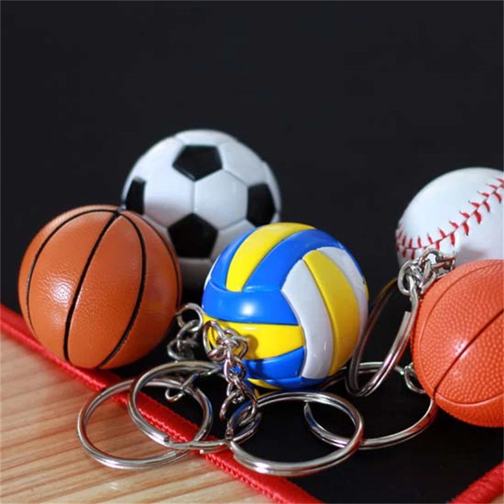 Football Car Pendant Baseball Keychains Bag Holder Keychains