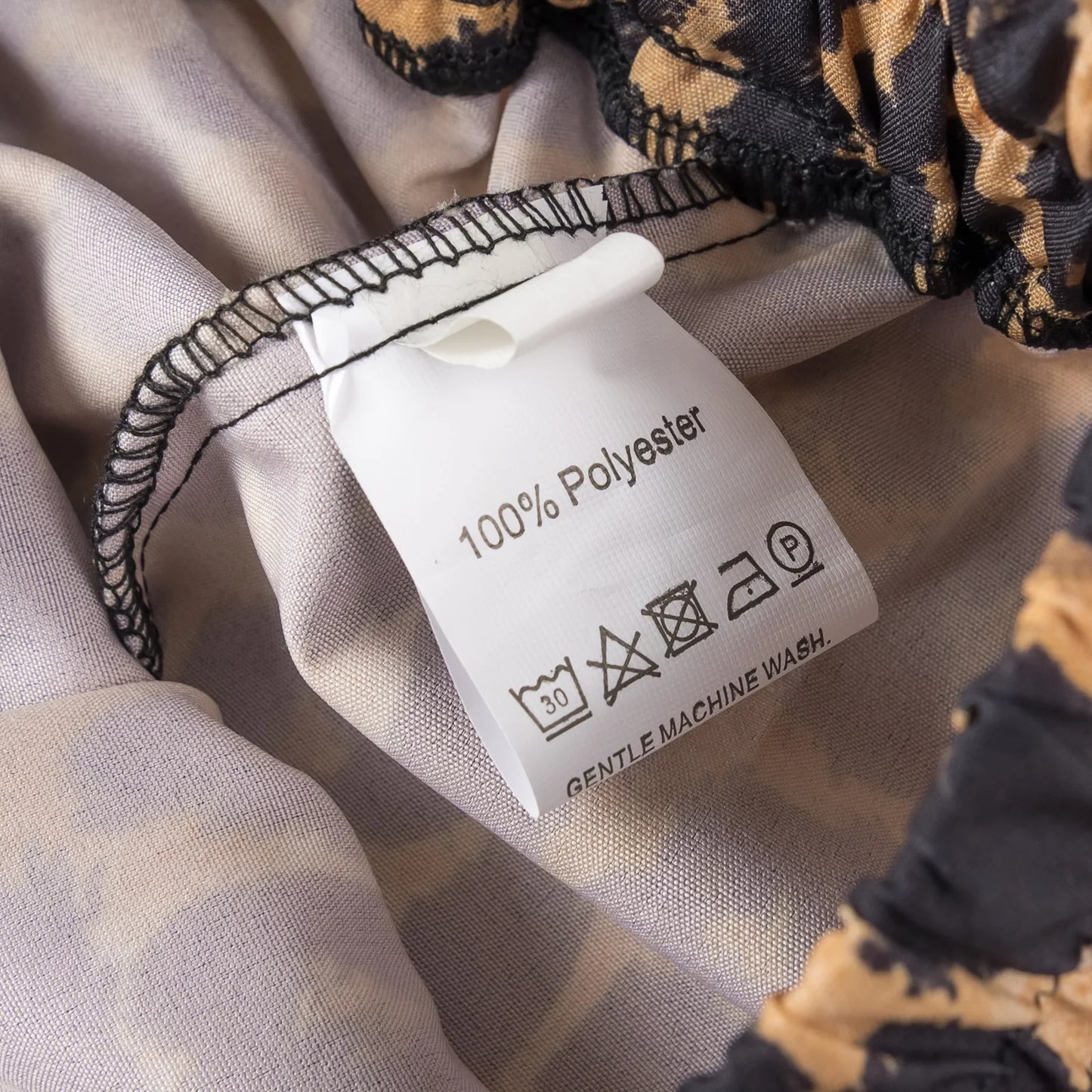 Women Summer New Women's Fashion Versatile Animal Print Elastic Waist Drop Mid Waist Wide Leg Pants