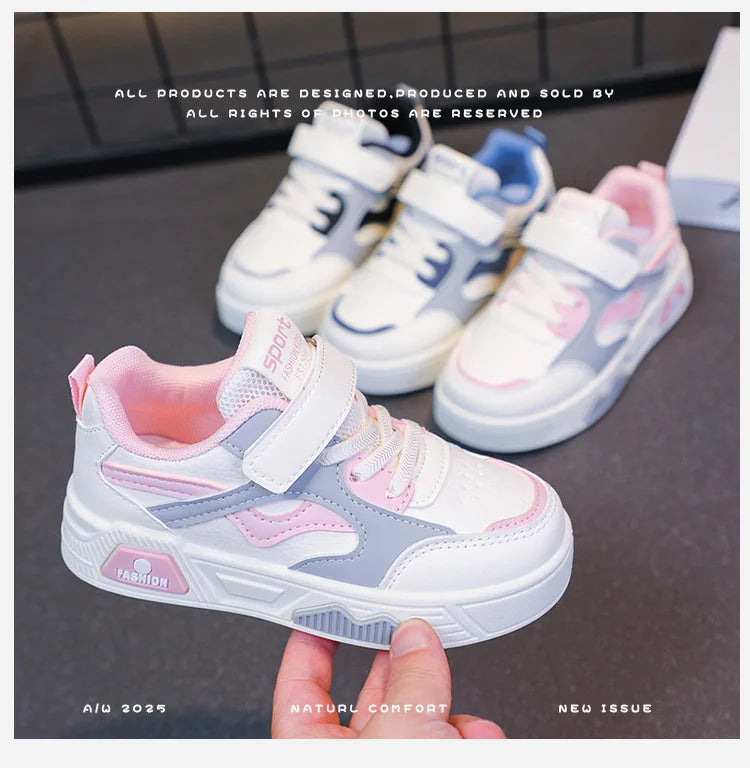 Children's Shoes for Girls and Boys Fashion Sneakers Kids' Soft-Soled Casual Shoes Student Sports Shoes Outdoor Walking Shoes