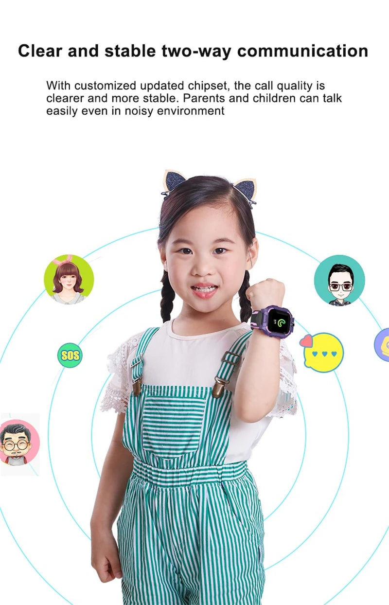 Smart Watch Kids 4g Sim Card SOS Tracker Call Phone Camera Voice Chat Photo Children Smartwatch Camera Boys Girls Birthday Gifts