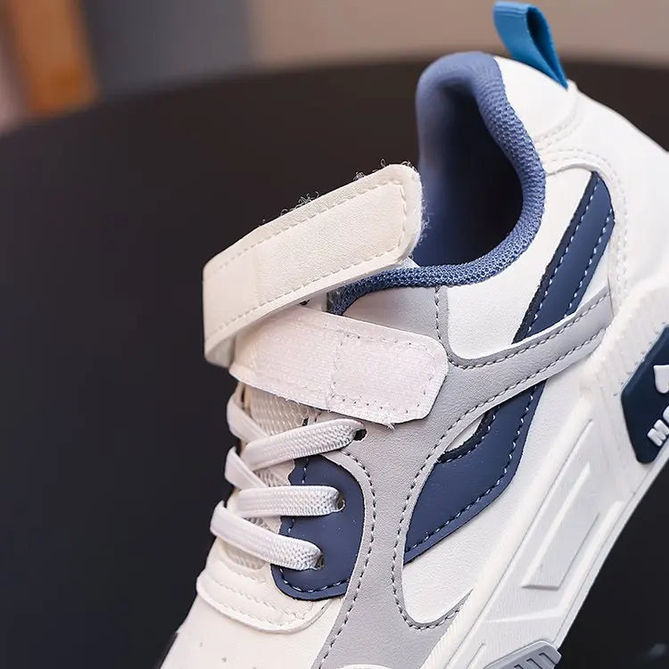 Tenis Sneakers Kids Spring/Autumn New Boys Girls Sports Shoes Casual Board Shoes Leather Soft Soled Children Small White Shoes