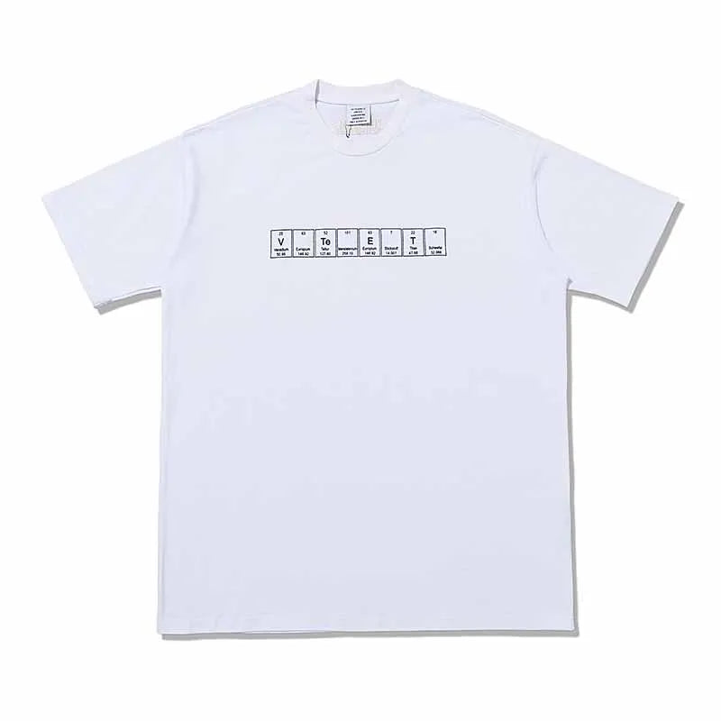 Summer Style Luxury VT Colorful Logo Printed Women Men T shirts tees Oversized Men Casual Cotton T shirt