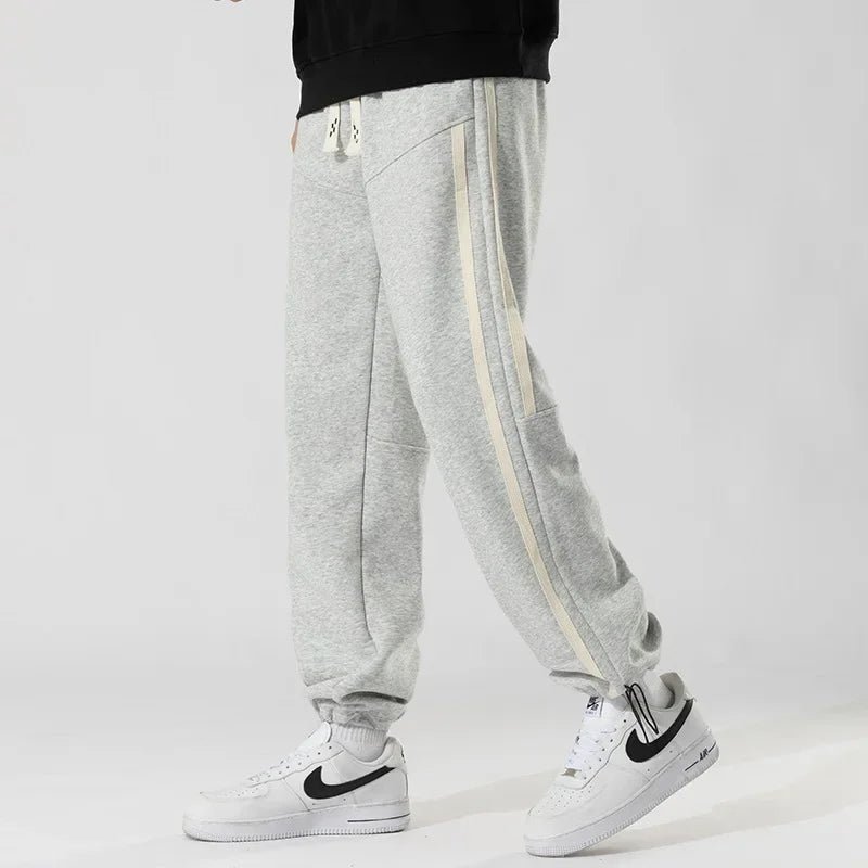Big Tall Men Pants 200 Cm 190cm Extra Long Length Trouser Male  Straight Leg Sweatpants Winter Autumn Fleece Warm Lengthen 120cm