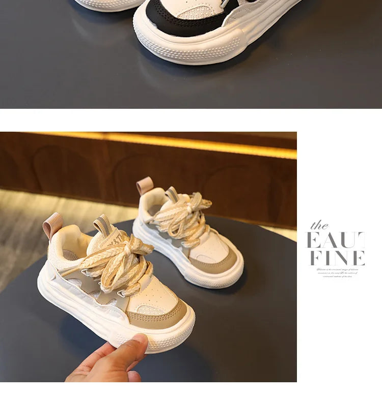 Zapatos 2025 Autumn New Kids Sneaker Simple Versatile Girls' Casual Shoes Comfort Non Slip Child Board Shoes Zapatillas De Mujer