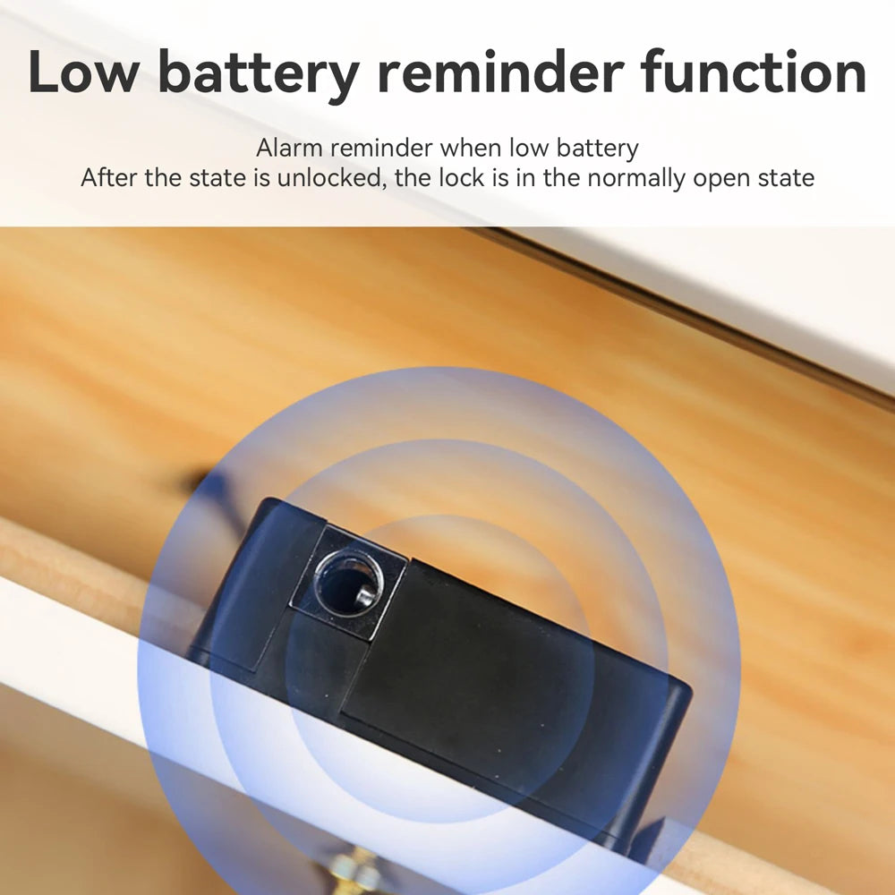 Smart Home Drawer Electronic Lock Hidden DIY Wooden Cabinet Smart Door Lock IC Card Sensor TTLOCK APP Unlock Security Protection