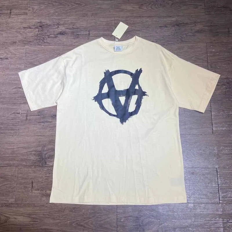 Summer Style Luxury VT Colorful Logo Printed Women Men T shirts tees Oversized Men Casual Cotton T shirt