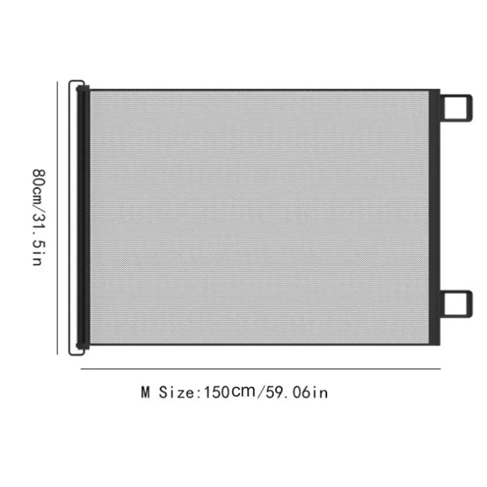 Dog Gate Indoor Retractable Mesh Baby Fence Pet Accessories For Porch Window Fireplace Doorway Yard Nursery Kitchen Balcony Pool