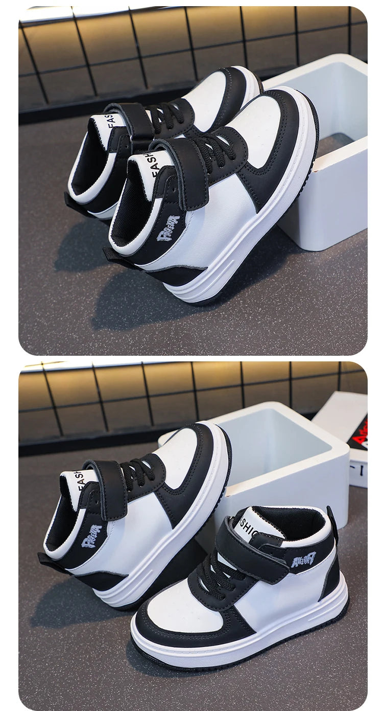 Children's Sports Shoes Spring Autumn New Boys Girls Sneakers Classics High Top Soft Breatheable Fashion Kids Basketball Shoes