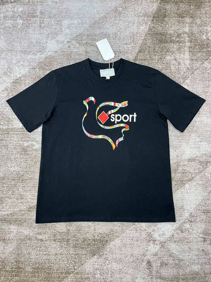 2025 High Quality  Casinoblank Paris Tennis Equipment Print Women Men T shirts Oversized Men Casual Cotton Summer T shirt tees