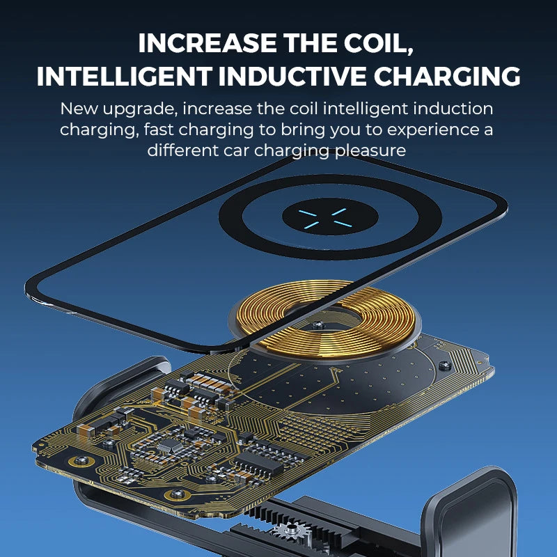 Wireless Car Charger, Fast Charging Phone Holder BothLin 3 in 1 Phone Mount Auto Clamping Car Accessories
