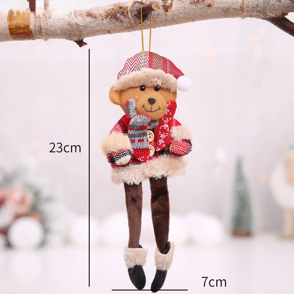 New Year 2025 Christmas Tree Decorations Cute Dolls
