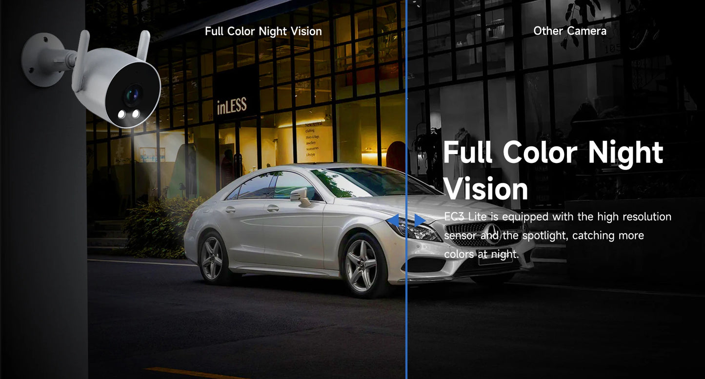 IMILAB EC3 Lite Camera Home Security Protection 2K HD Outdoor WIfi IP Smart Siren Color Night Vision CCTV Human Detection Webcam