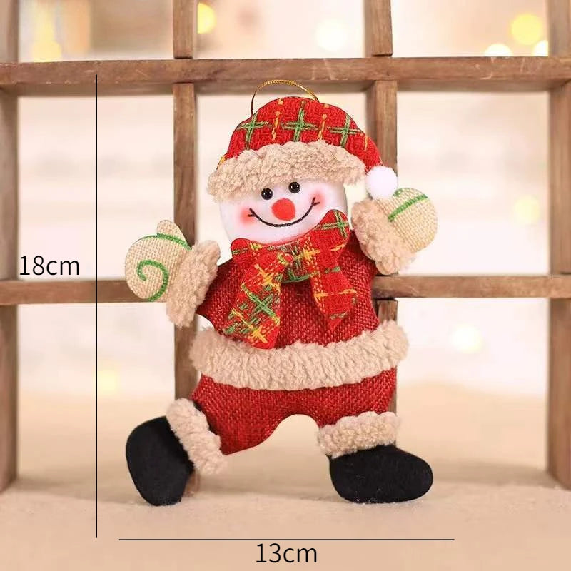 New Year 2025 Christmas Tree Decorations Cute Dolls