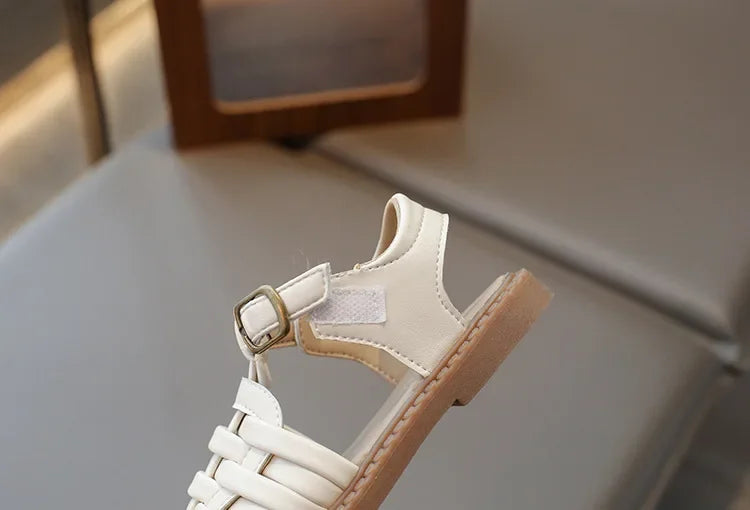 Kids Sandals 2025 Summer Sandals for Boy Fashion Children Cut-Outs Beach Shoes Braided Style Causal Walking Flat Sandals