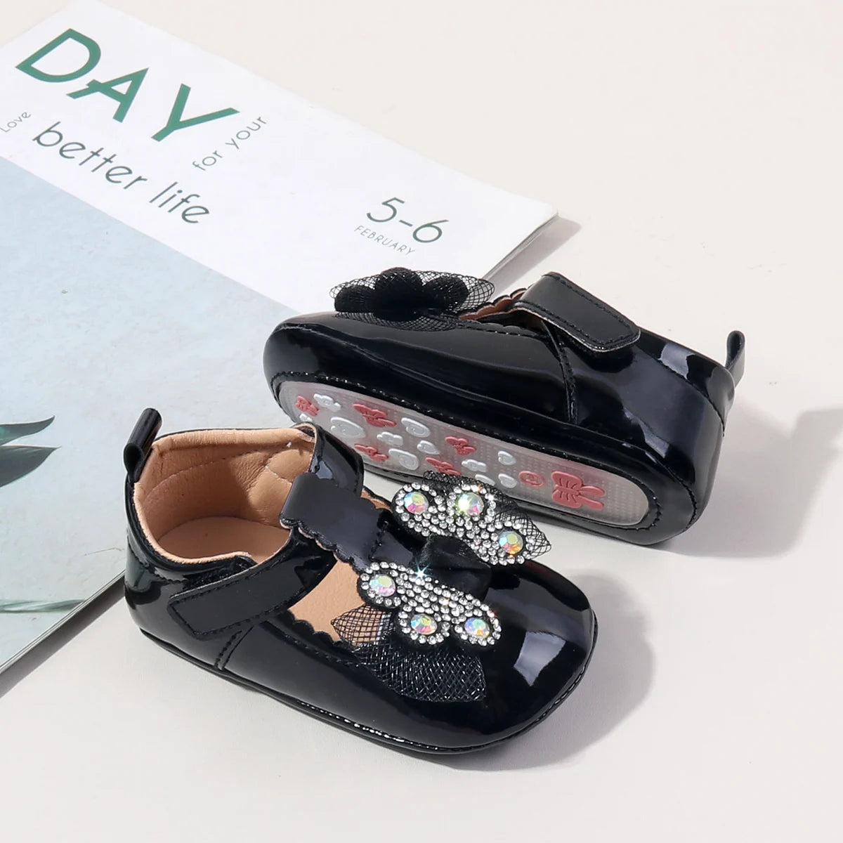 New Style Bow-Shaped Baby Shoes For Girls Aged 0-1 Years Old Breathable And Cool Shoes For Little Girls High Quality TPR Sole