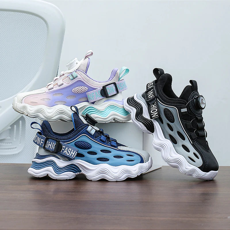 Kids Shoes for Boys Spring Summer 2025 New Casual Mesh Breathable Sneakers Platform Soft Comfortable Running Shoes for Children