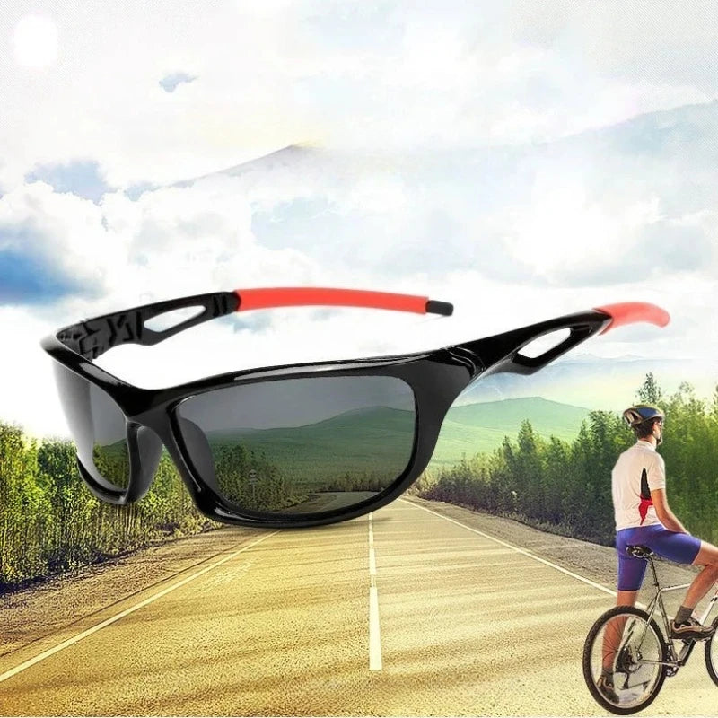 Polarized Sunglasses Designer Square Sports Sun Glasses for Men Driving Fishing Cycling Climbing Skiing Black Frame Goggle UV400