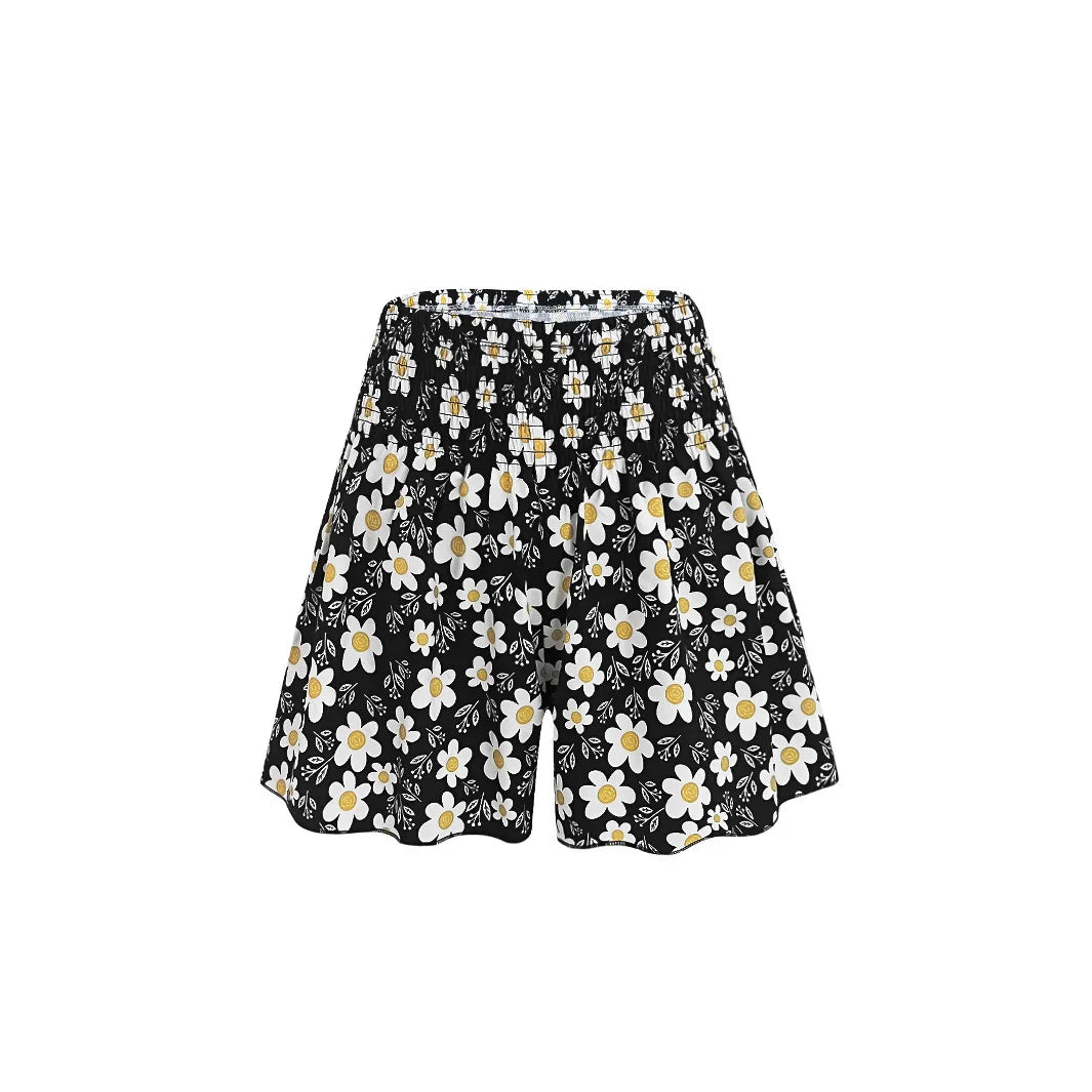 European and American cross-border hot sale floral print shorts women's summer fashion and comfort to wear beach shorts pants