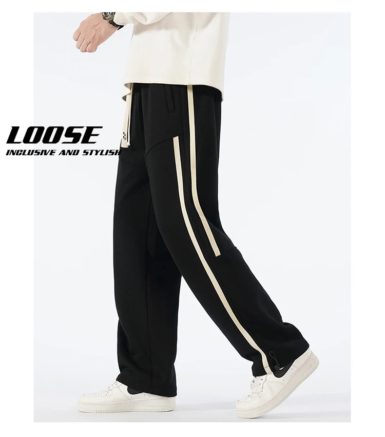Big Tall Men Pants 200 Cm 190cm Extra Long Length Trouser Male  Straight Leg Sweatpants Winter Autumn Fleece Warm Lengthen 120cm