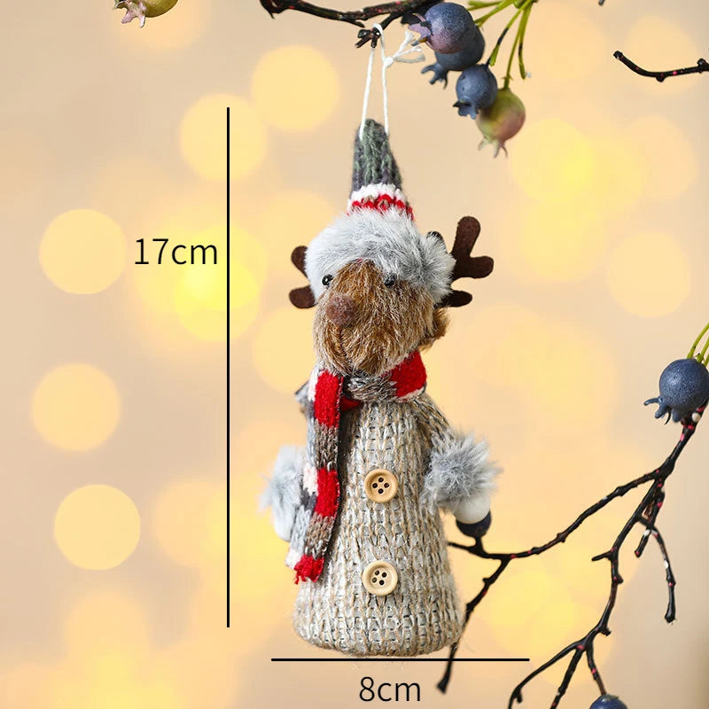 New Year 2025 Christmas Tree Decorations Cute Dolls