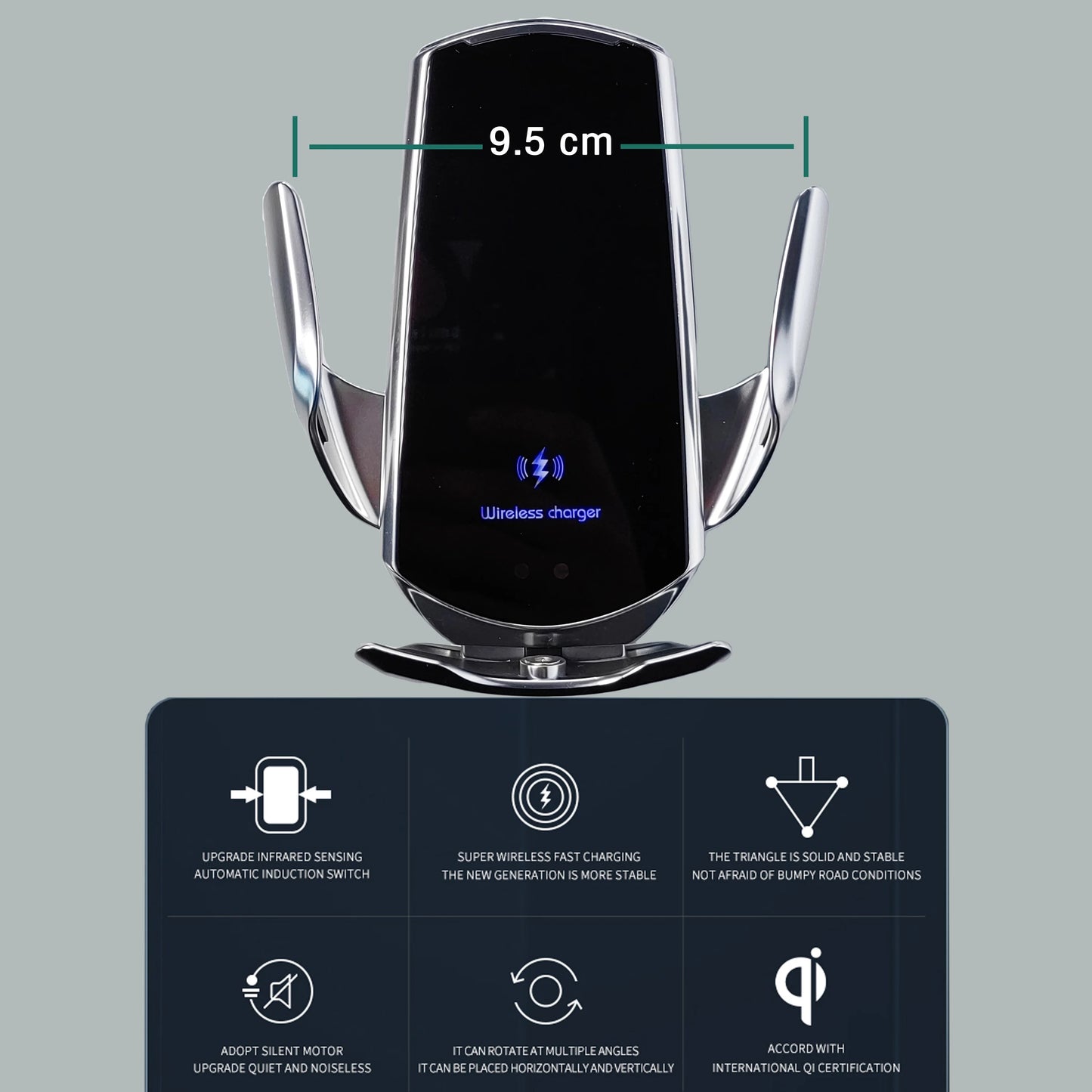 Car Phone Holder For Honda Accord MK10 MK10.5 2018 2019 2020-2022 Mobile Phone Mounts Car Wireless Charging Special Fixed Base