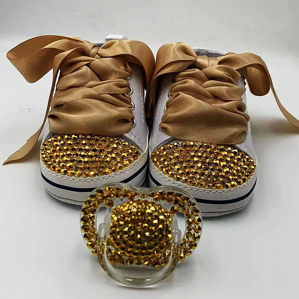 Baby Toddler Shoes Baby Girls Boys Canvas Sneakers Soft Sole High-Top Ankle Infant First Walkers Crib Shoes