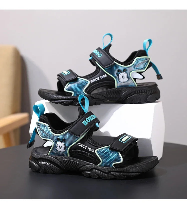 Kids Summer Shoes Fashion Big Boys Beach Sandals Children Casual Sports Sandals Color Matching Anti-skid Classic Size 28-40