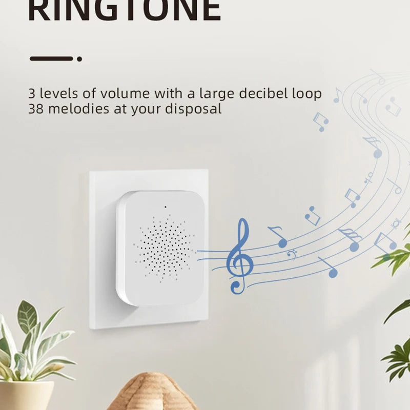 Smart Video Doorbell With Solar Charging, Wireless HD Camera, Waterproof Rain Cover, Two-Way Audio, Real-Time Mobile Monitoring