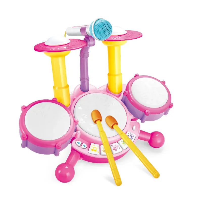 Kids Jazz Drum Musical Toys Set Toddler Baby Percussion Drum Instruments Montessori Toys for Toddlers Early Educational Toy Gift