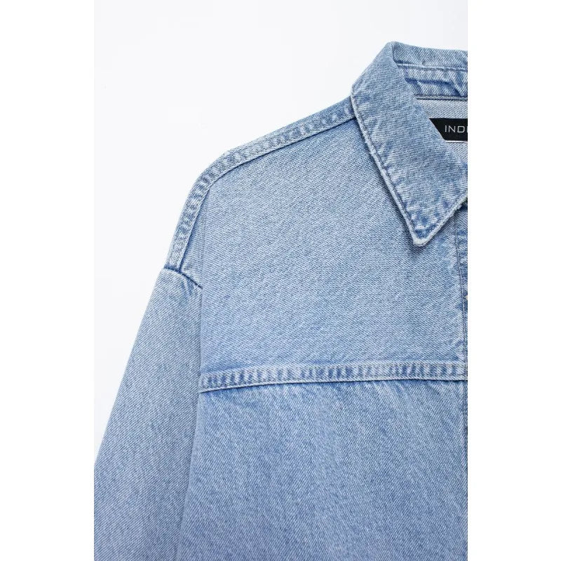 Denim Jackets Women Summer 2024 Elegant and Pretty Women's Coats Ladies Fashion Urban Coats Y2k Solid Lady Jackets