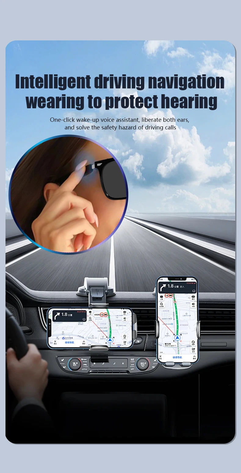 Smart Glasses With Automatic Adjustment Wireless Bluetooth Headset Outdoor Cycling Sunglasses Man Woman Waterproof Smart Glasses