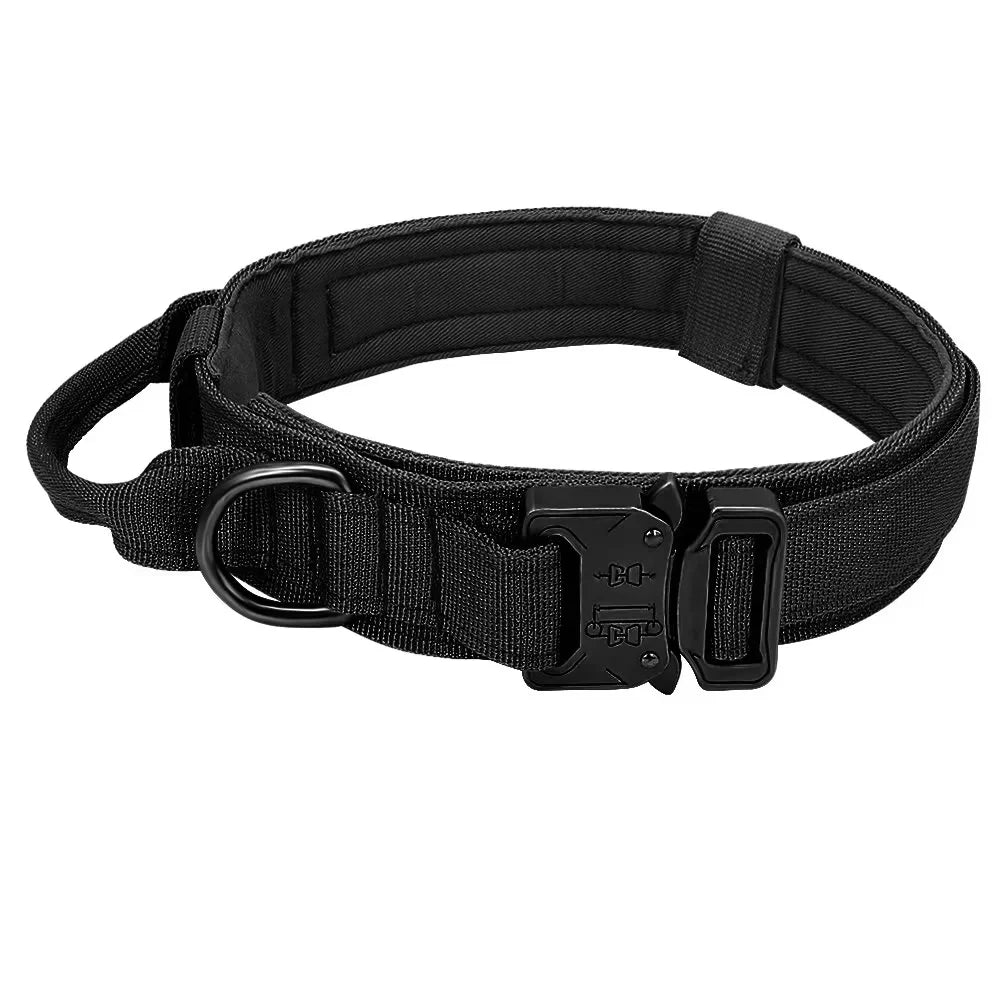 Tactical Police Dog Collar Military Adjustable Duarable Nylon German Shepard For Medium Large Walking Training Pet Accessories