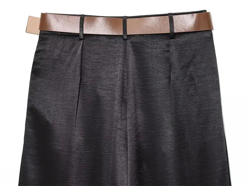 Women's 2025 New Summer Pants Fashion Slim Street Women's High Waist Wide-Leg Pantss Chic Youth Elegant Summer Travel Pants