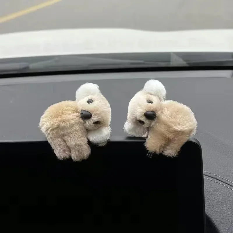 Plush Cute Koala Auto Rearview Mirror Control Screen Decoration.