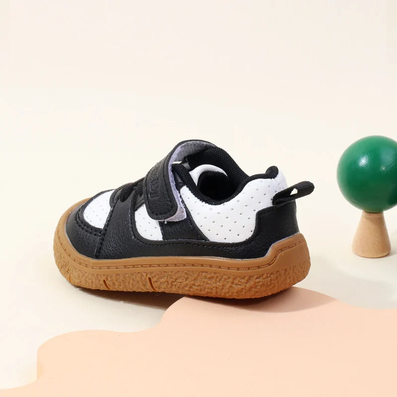 Baby Shoes High Quality Toddler 1-5 Years Rubber Sole Anti-slip Soft PU for Boys and Girls Spring and Autum Style Ooydoor BM06