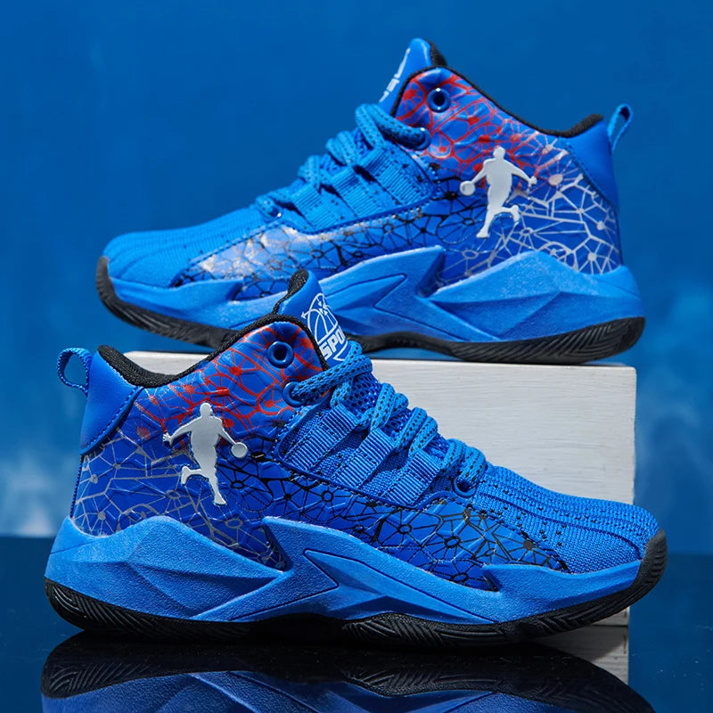 2025 Kids Sneakers Boys Basketball Shoes Children's Casual Shoes Outdoor Training Running Sneakers Child Non-slip Comfortable 8