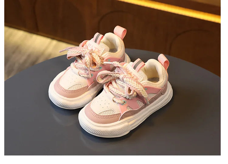 Zapatos 2025 Autumn New Kids Sneaker Simple Versatile Girls' Casual Shoes Comfort Non Slip Child Board Shoes Zapatillas De Mujer