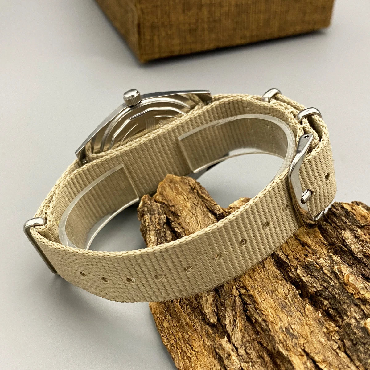 shanghai Mens 36MM Hand-Wind Mechanical Watch 7120 - Stainless Steel Waterproof Bauhaus Design Watch for Men Dropshipping