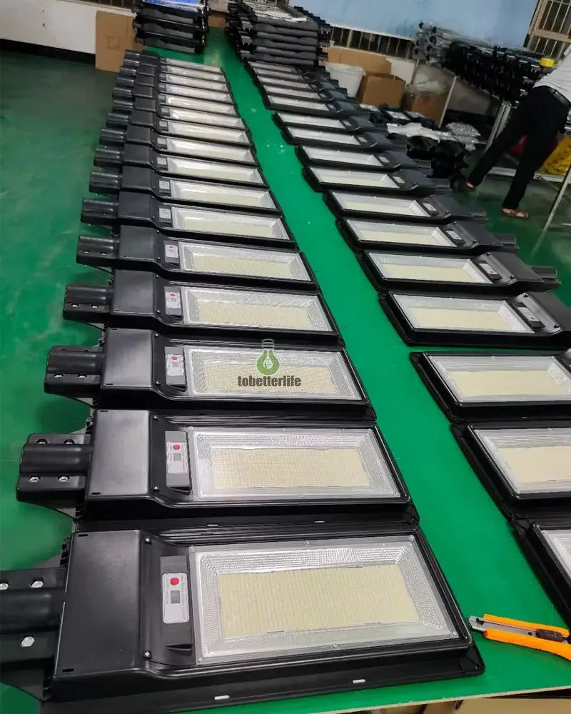 Solar Street Lights with Radar Sensor Outdoor Lighting Solar Powered Road  Light Remote Garden Patio Security Flood Light