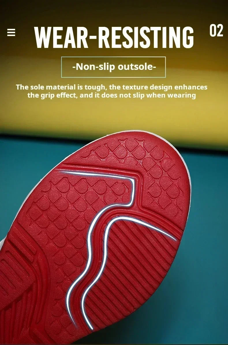 Children Basketball Kids Shoes New Children Sneakers Child Shoes High-Quality Durable Light Breathable Soled Anti-Slip Trainer