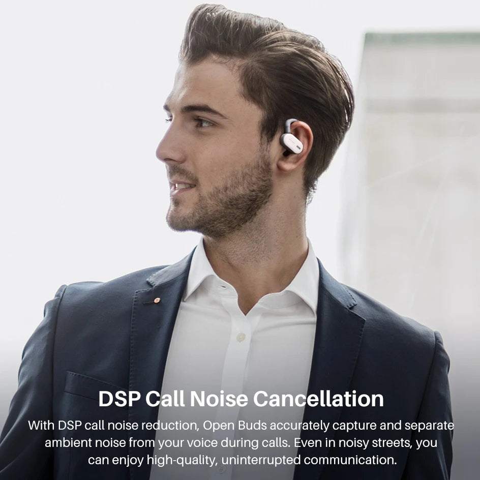 Refurbished TOZO Open Ear Hooks Headphones OWS Wireless Bluetooth 5.3 Earphones Earbuds Adjustable Music Sport HiFi Stereo Sound