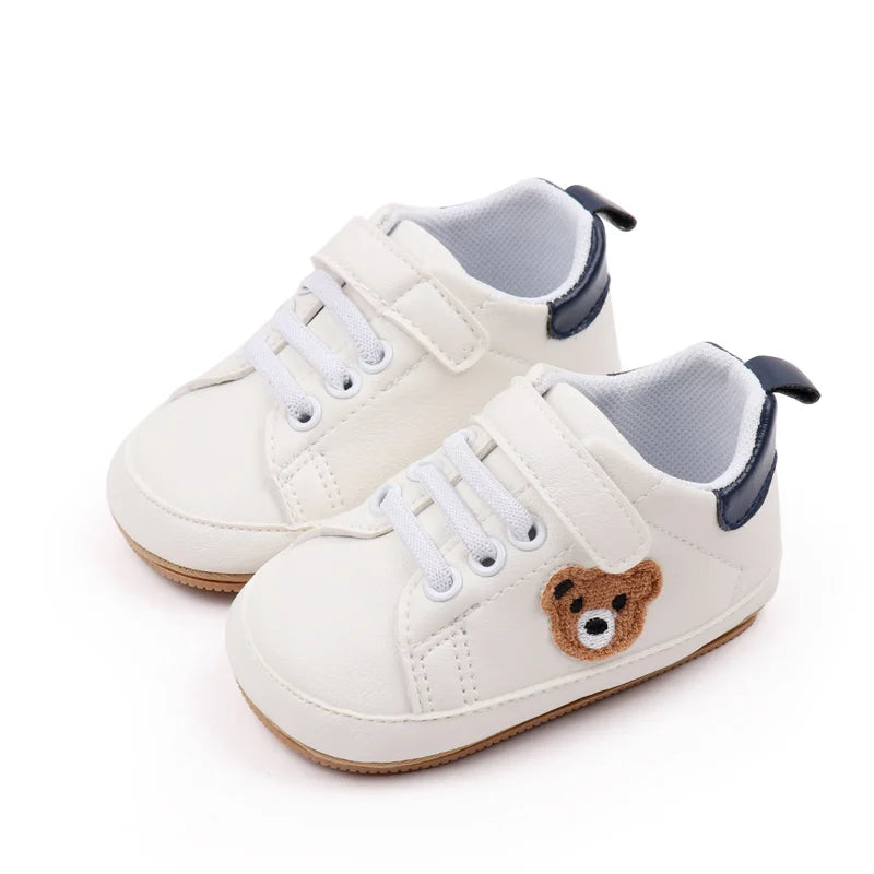 Baby Sneaker 0-9-18 Months Toddler Prewalking Shoes Sport Outdoor Style Spring and Autumn 2024 New Fashion TPR Sole PU BMB3134