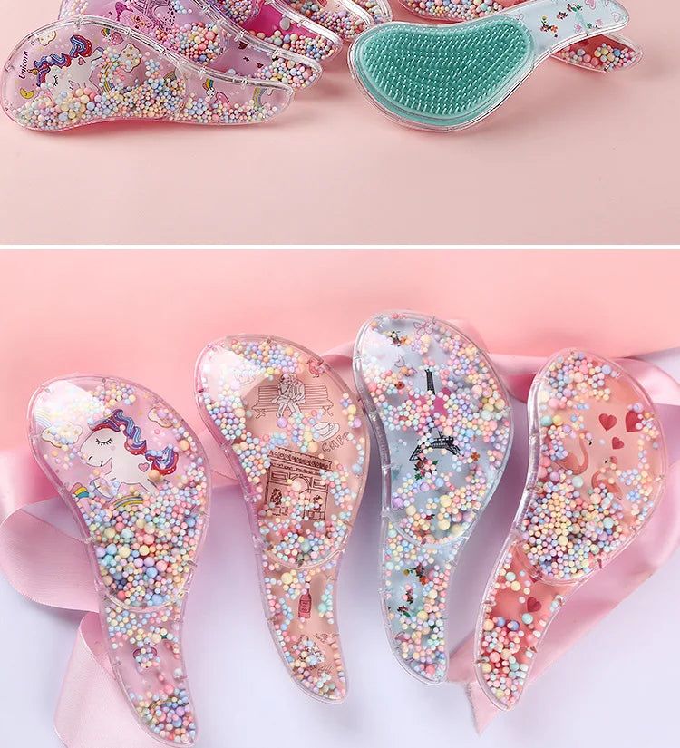 Cartoon Animal Baby Combs High Quality Anti-knot Hair Massager Kids Hair Brushes Hairdressing Comb for Children Adult Hair Care